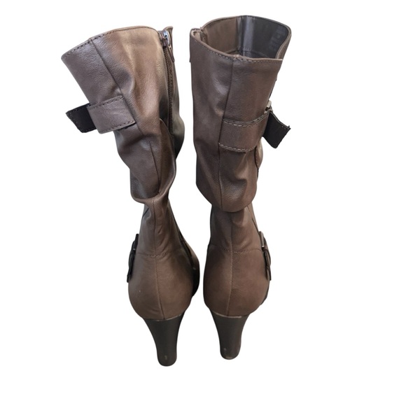 Style & Co Sachi Block-Heel Mid-Shaft Wide Calf Womens Boots with Buckles Size 8 - Picture 3 of 7